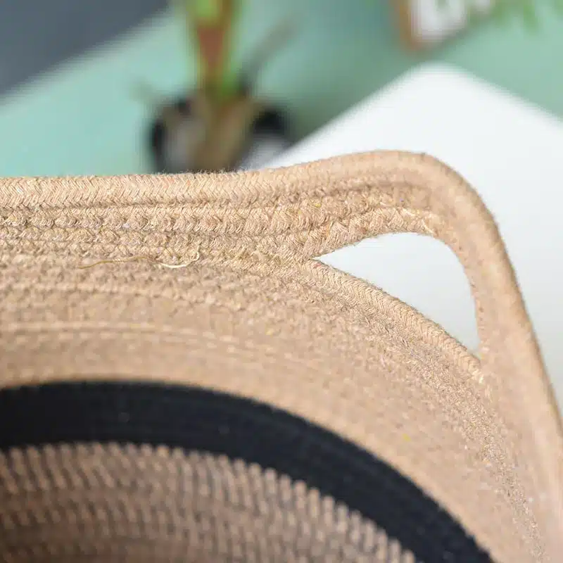Panier à linge coton avec poignée