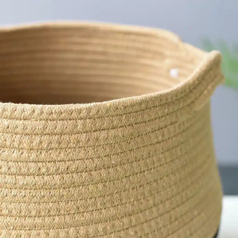 Panier à linge coton avec poignée
