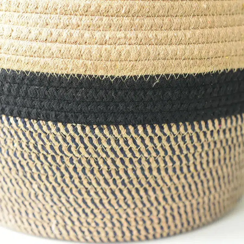 Panier à linge coton avec poignée