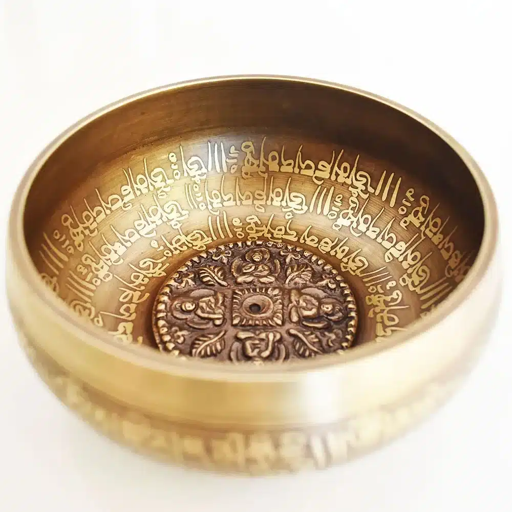 Jeu de bols chantants fait la main du Népal Bol chantant tibétains - Bol de méditation - Objet sonore en cuivre - Décoration d'intérieur zen - Oeuvre d'art en cuivre - Sculpture ornement - Déco Métal - Maison feng shui - Cadeau zen