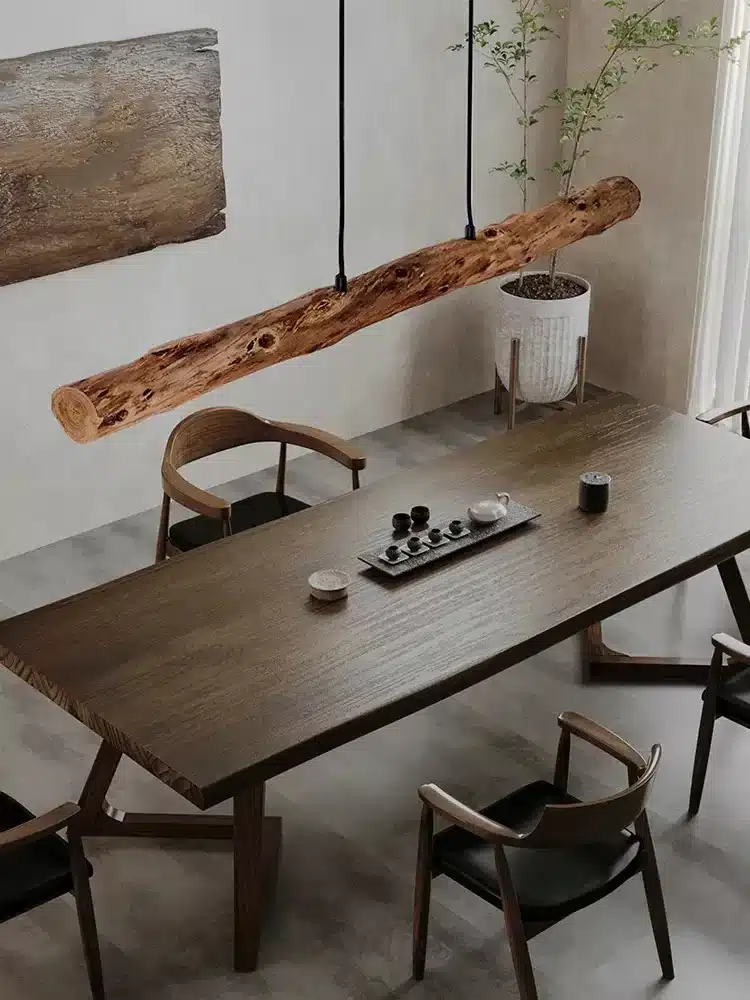 Lampes-suspendues-en-bois-bande-simple-luminaire-de-cuisine-lustre-de-table-manger-clairage-int-rieur-5 Lampe suspendue branche tronc - Luminaire bois flotté - Lumière zen - Décoration intérieure éclairage - Objet décoratif luminaire - Lampe bois flotté décorative - Eclairage ornement intérieur - Déco Feu
