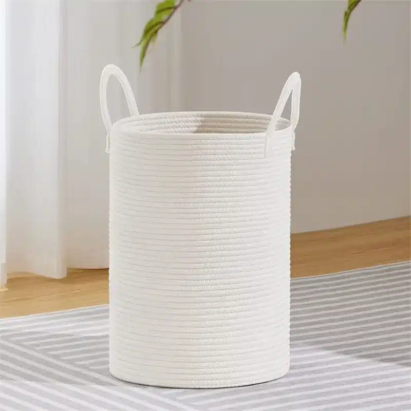 Mir de rangement ronde blanche
