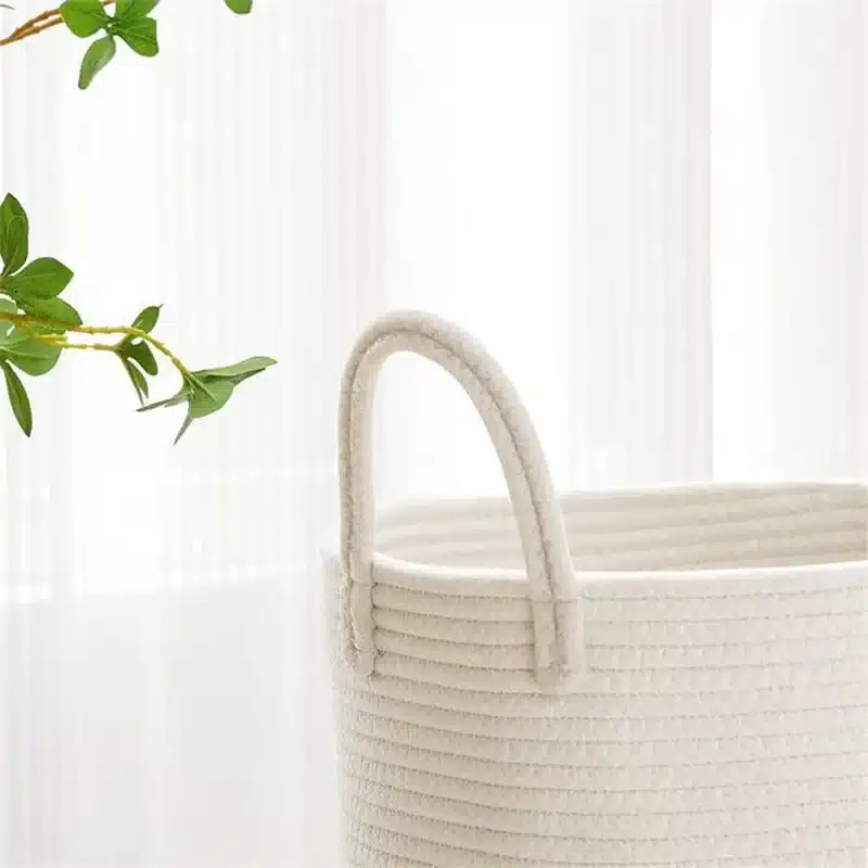 Mir de rangement ronde blanche