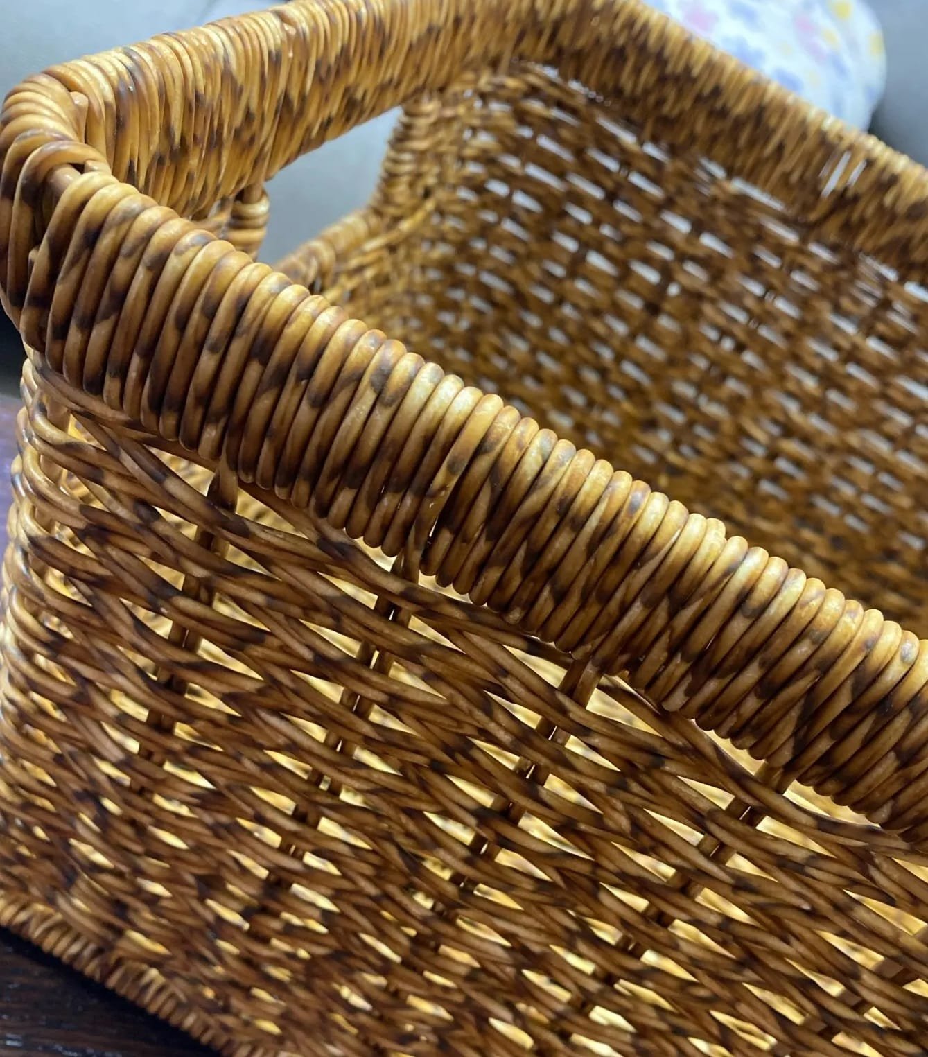 Panier de rangement Mir tissé, déco rotin imitation Panier de rangement Mir tissé, déco rotin imitation