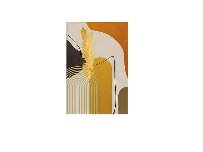 Peinture sur toile Abstraite rectangle colorée Tableau abstrait - Affiche couleurs lumineuses et motifs - Déco murale - Déco d'intérieur feng shui