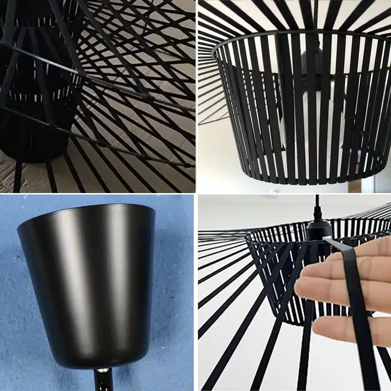 Plafonnier-LED-suspendu-au-design-nordique-moderne-suspension-luminaire-d-coratif-d-int-rieur-id-al-3 Lampe plafonnier design nordique - Suspension lumineuse déco fils noirs - Objet décoratif luminaire - Lampe décorative - Eclairage ornement intérieur - Déco Feu