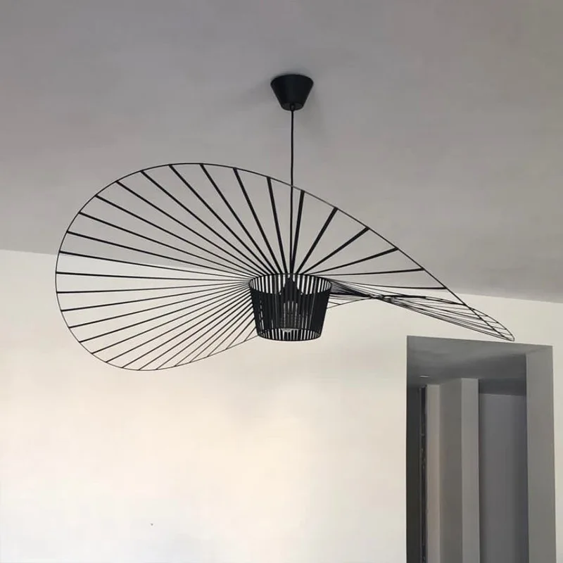 Plafonnier-LED-suspendu-au-design-nordique-moderne-suspension-luminaire-d-coratif-d-int-rieur-id-al Lampe plafonnier design nordique - Suspension lumineuse déco fils noirs - Objet décoratif luminaire - Lampe décorative - Eclairage ornement intérieur - Déco Feu