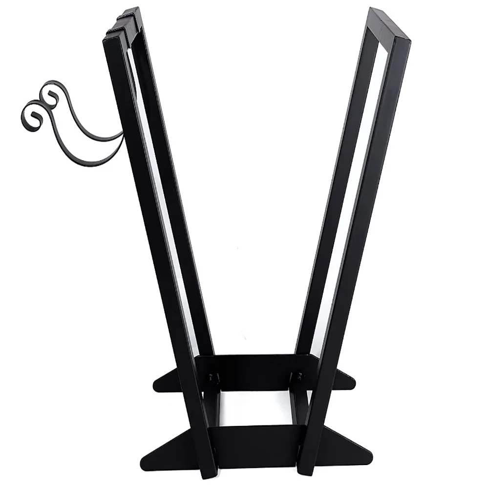 Support de bûches pour cheminée et poêle en V et crochets, Design métal Support bûches en V sculpture design - Porte bûches de chauffage décoratif - Objet décoratif bûches bois - Décoration d'intérieur - Oeuvre d'art en acier - Sculpture ornement - Déco Métal - Maison feng shui - Cadeau déco