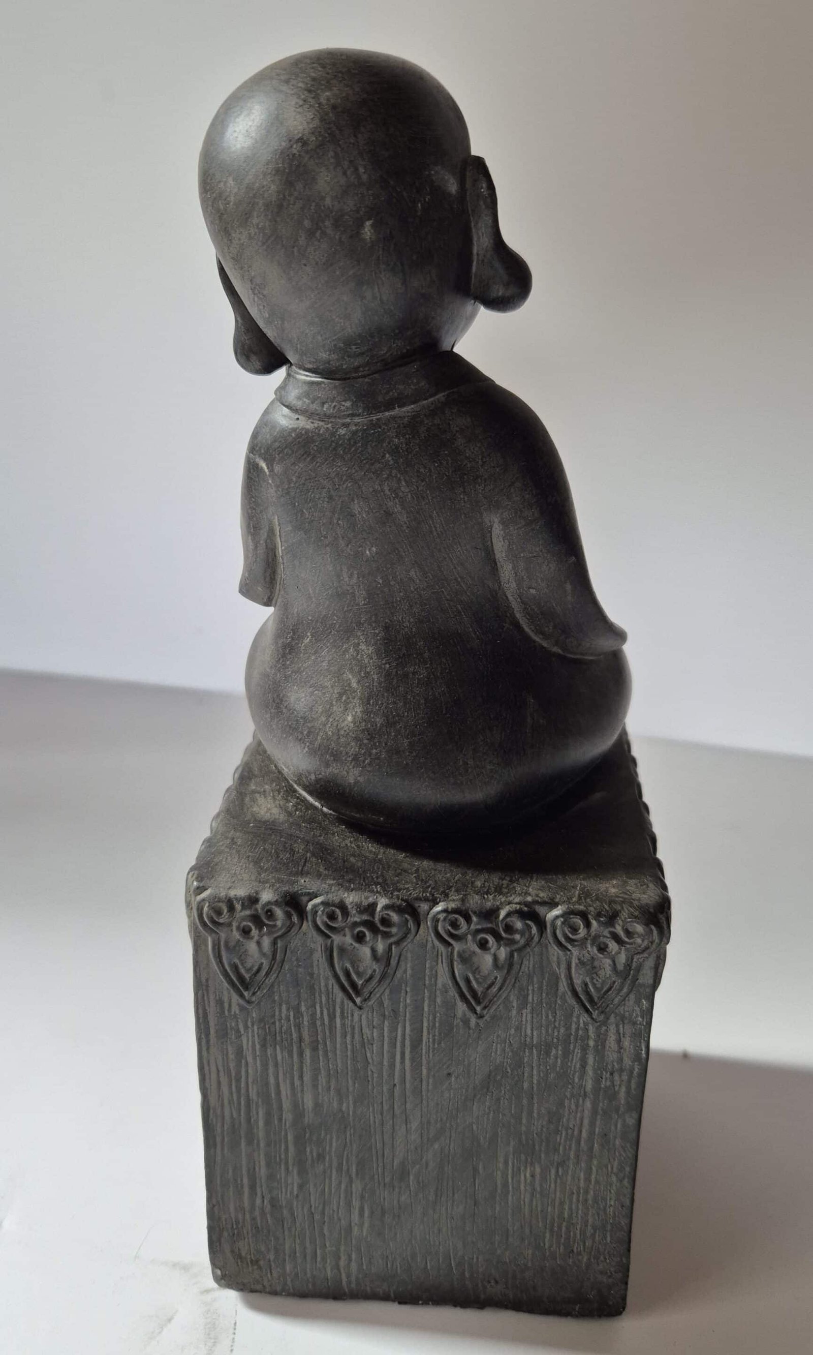 Statue serre livres Bouddha, déco noir (2) Statue Bouddha - Objet décoratif - Décoration d'intérieur - Déco Zen - Maison feng shui - Cadeau paix et bonheur