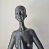 Zena sculpture déco noire bien être méditation femme nue statue Yoga (2)