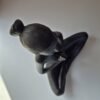 Zena sculpture déco noire bien être méditation femme nue statue Yoga (6)