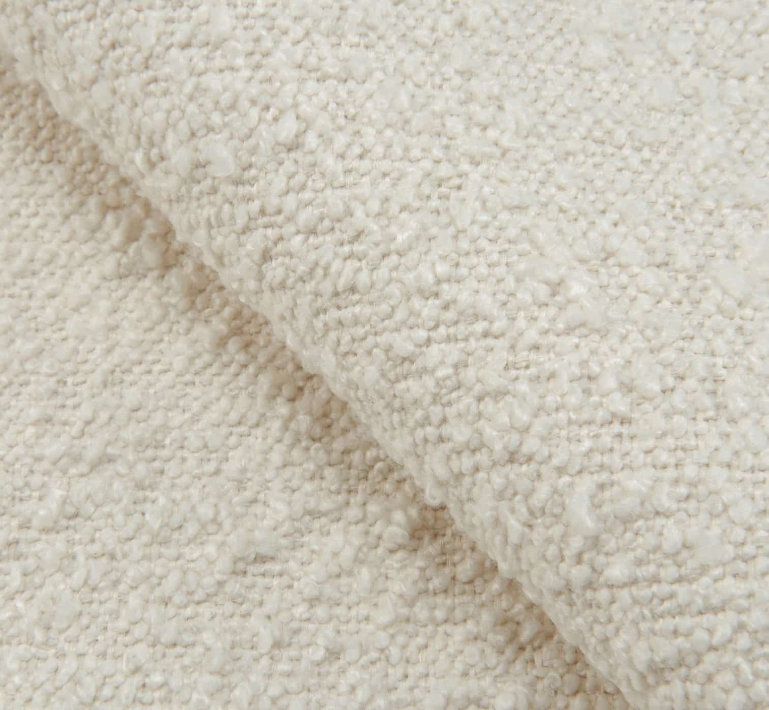 Zoom tissu blanc bouclette mouton Zoom tissu blanc bouclette mouton