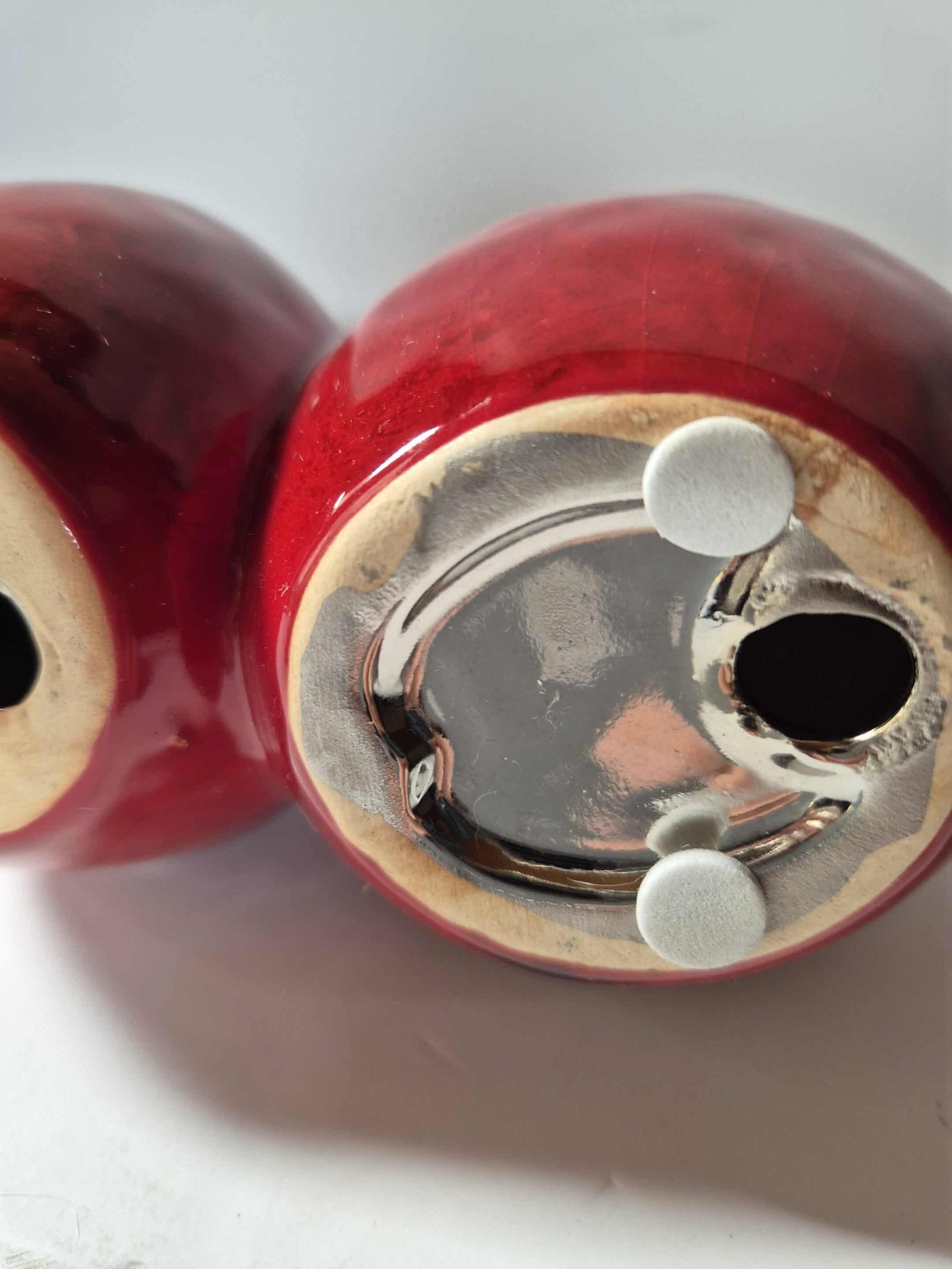 Sculpture cerises, déco fruits céramique Cerises céramique rouges - Objet décoratif - décoration d'intérieur - Déco de table - Déco fruitée - Objet décoratif rouge