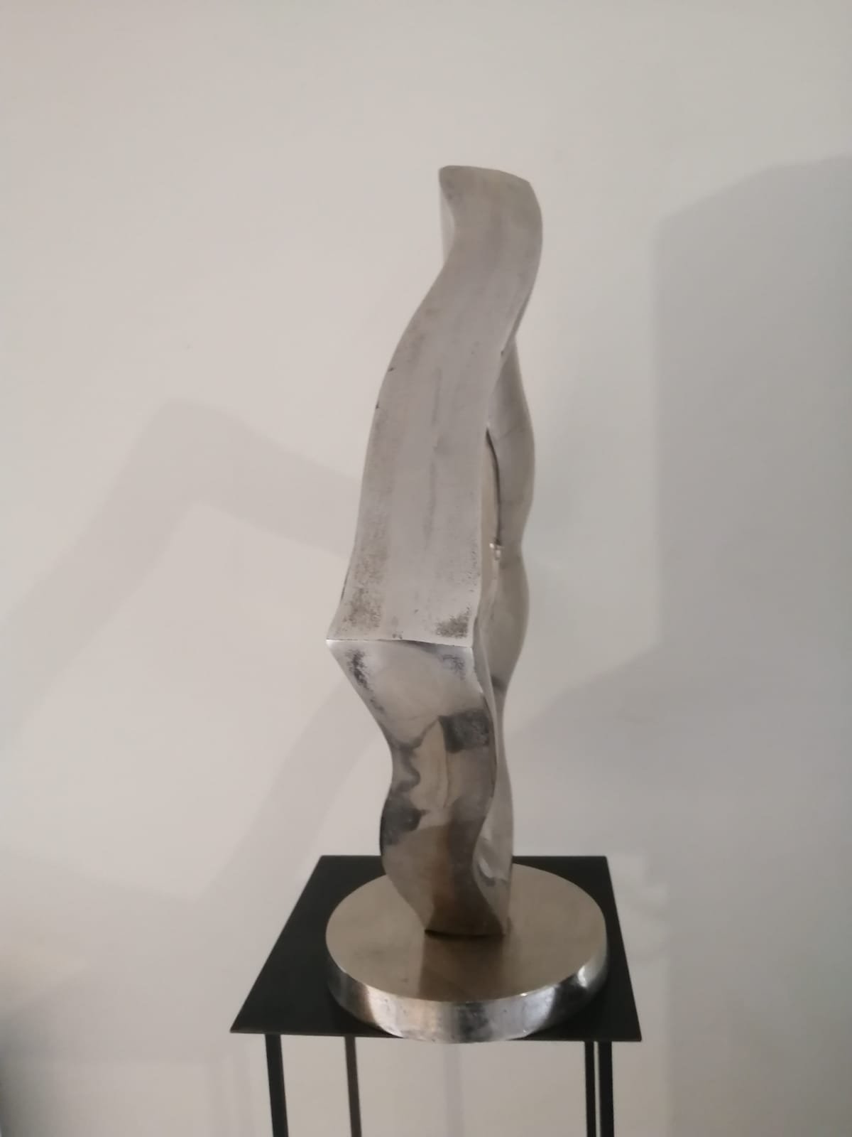 Grand carré sculpture déco, Design métal Sculpture Grand carré design - Sculpture Métal déco - objet décoration intérieure argenté - Aménagement déco sculpture - Ornement intérieur luxe - Cadeau déco