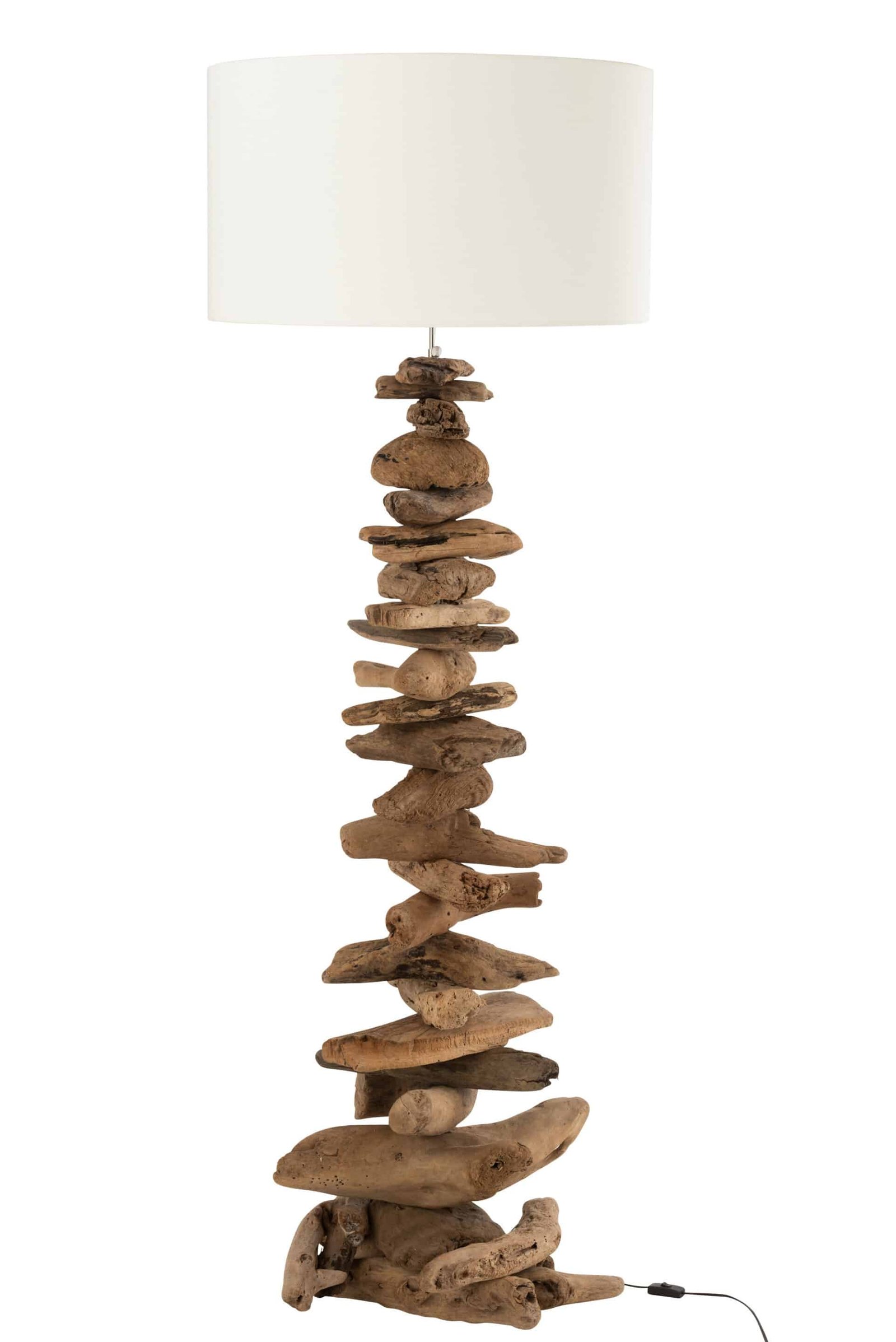 Lampe de pied bois flotté sculpture naturel et abat-jour (1) Lampe de pied et abat-jour - Luminaire bois flotté - Lumière zen - Décoration intérieure éclairage - Objet décoratif luminaire - Lampe bois flotté décorative - Eclairage ornement intérieur - Déco Feu
