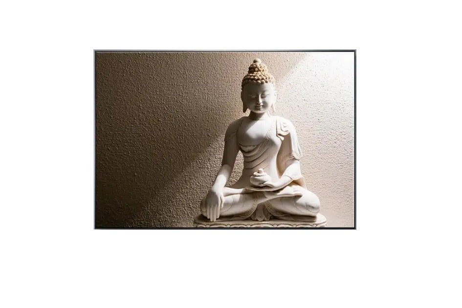 Affiche murale de Bouddha bol méditation sérénité Tableau Bouddha - Affiche méditative - Déco murale relaxante - Déco d'intérieur feng shui - Déco zen - Cadeau paix