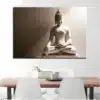 Tableau Bouddha - Affiche méditative - Déco murale relaxante - Déco d'intérieur feng shui - Déco zen - Cadeau paix