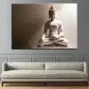 Tableau Bouddha - Affiche méditative - Déco murale relaxante - Déco d'intérieur feng shui - Déco zen - Cadeau paix