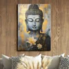 Tableau Bouddha - Affiche méditative - Déco murale relaxante - Déco d'intérieur feng shui - Déco zen - Cadeau paix