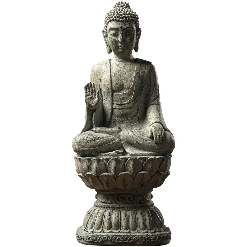 Bouddha statue du Vermont Statue Bouddha - Figurine méditation - Objet décoratif - décoration d'intérieur - Déco Zen - Maison feng shui - Cadeau paix et bonheur