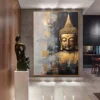 Tableau Bouddha - Affiche méditative - Déco murale relaxante - Déco d'intérieur feng shui - Déco zen - Cadeau paix