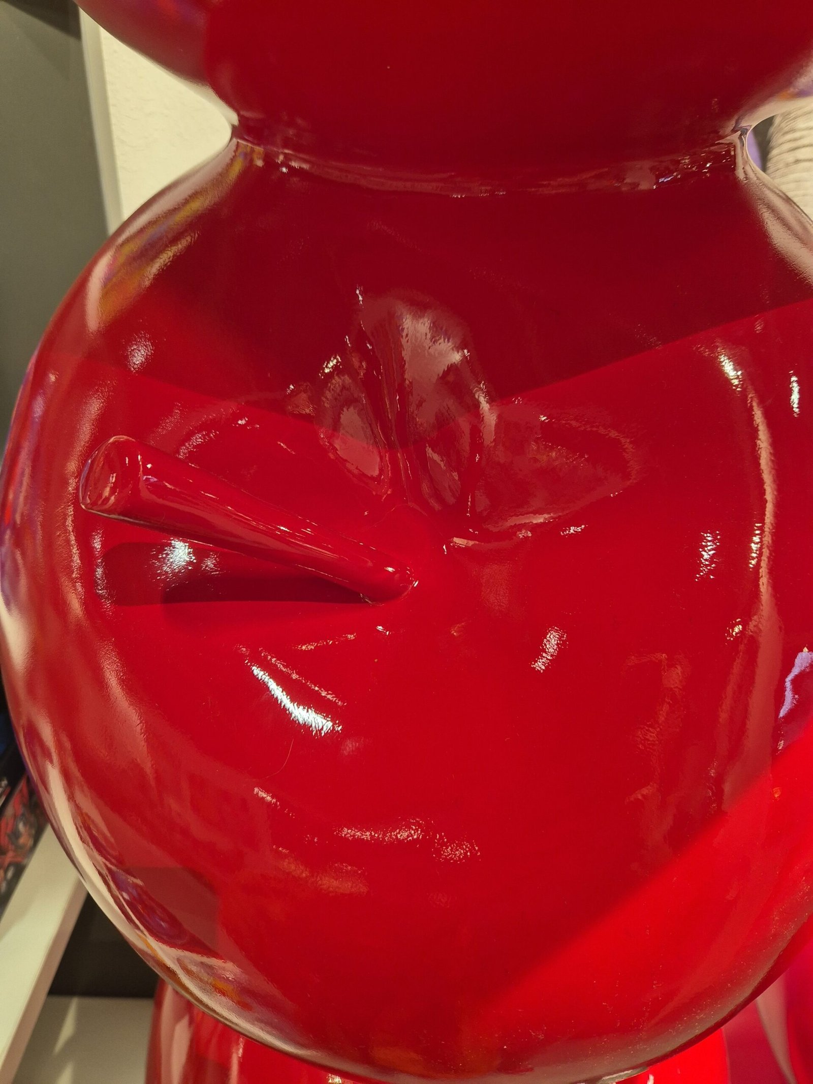 Sculpture pommes rouges déco empilées design rouge résine (3) Sculpture pommes rouges déco empilées design rouge résine (3)