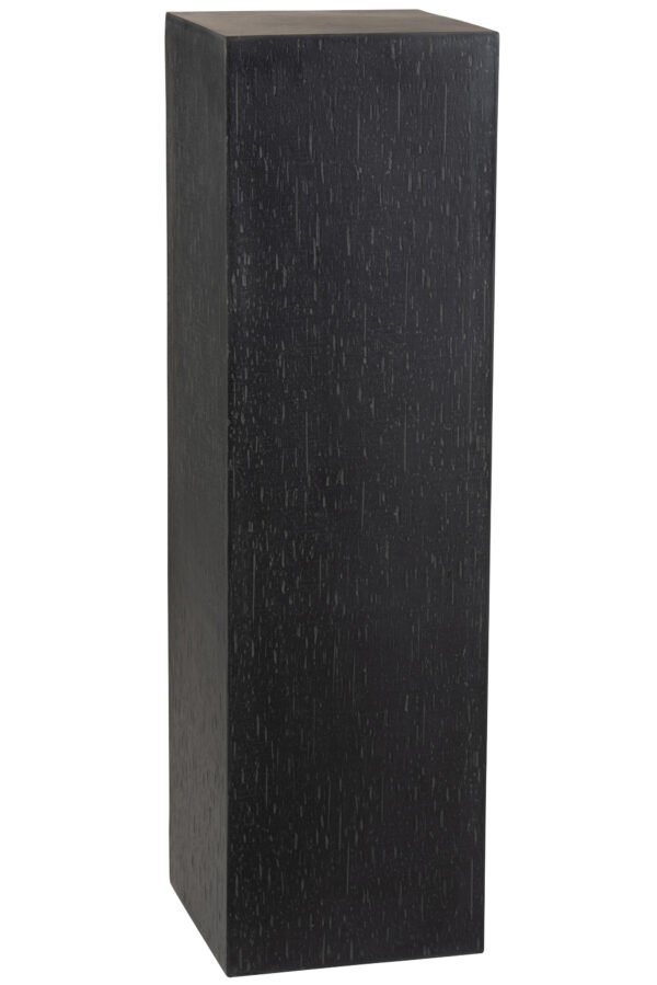 Colonne Rectangulaire Argile Noir Large - Déco pour sculpture - Déco design