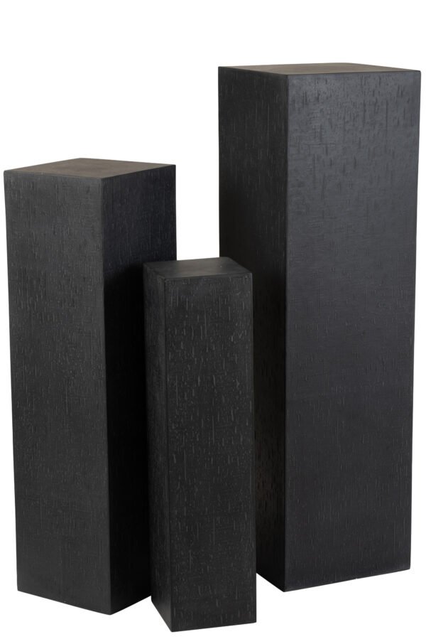 Colonne Rectangulaire Argile Noir Large (2)