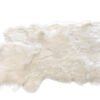 Grand Tapis Mouton Blanc Large doux fourrure - Tapis intérieur animal - Peau de mouton - Mouton véritable