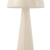 Lampe Champignon Métal Brillant Blanc Extra Large déco luminaire