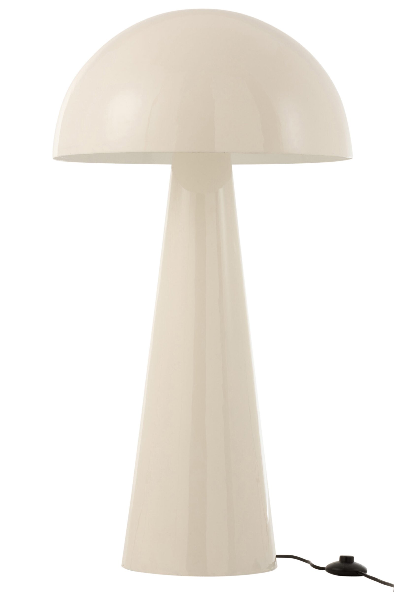 Lampe Champignon Metal Brillant Blanc Extra Large déco luminaire (1) Lampe Champignon Métal Brillant Blanc Extra Large déco luminaire