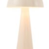 Lampe Champignon Metal Brillant Blanc Extra Large déco luminaire (2)