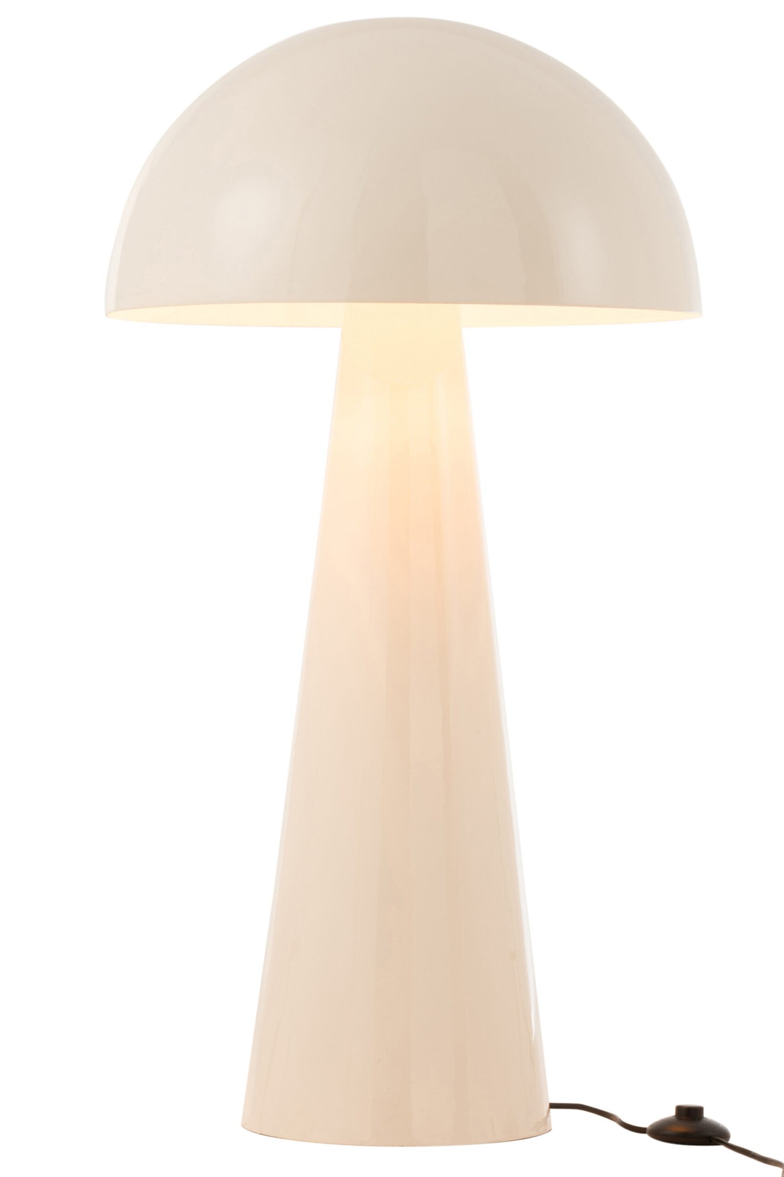 Lampe Champignon Metal Brillant Blanc Extra Large déco luminaire (2) Lampe Champignon Metal Brillant Blanc Extra Large déco luminaire (2)