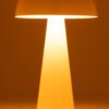 Lampe Champignon Metal Brillant Blanc Extra Large déco luminaire (3)