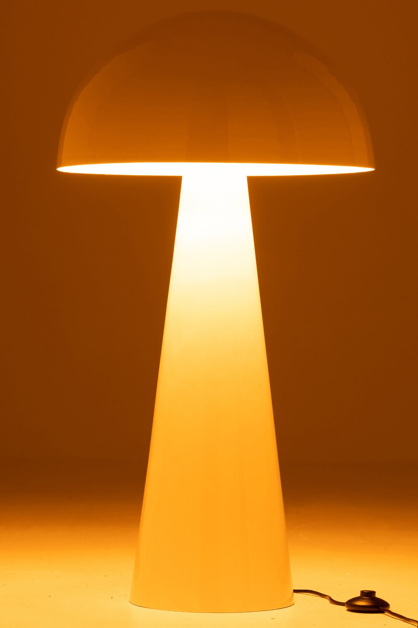 Lampe Champignon Metal Brillant Blanc Extra Large déco luminaire (3) Lampe Champignon Metal Brillant Blanc Extra Large déco luminaire (3)