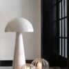 Lampe Champignon Metal Brillant Blanc Extra Large déco luminaire (5)