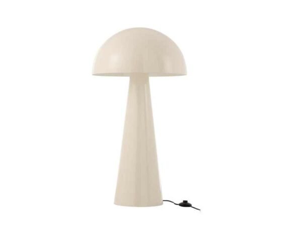 Lampe Champignon Metal Brillant Blanc Extra Large déco luminaire