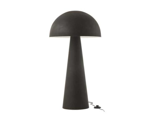 Lampe Champignon Métal Mat Noir Extra Large déco luminaire salon