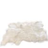 Tapis Mouton déco Blanc - Déco romantique et moelleuse - Ambiance nature - Grand Tapis Mouton Blanc Large doux fourrure - Tapis intérieur animal - Peau de mouton - Mouton véritable