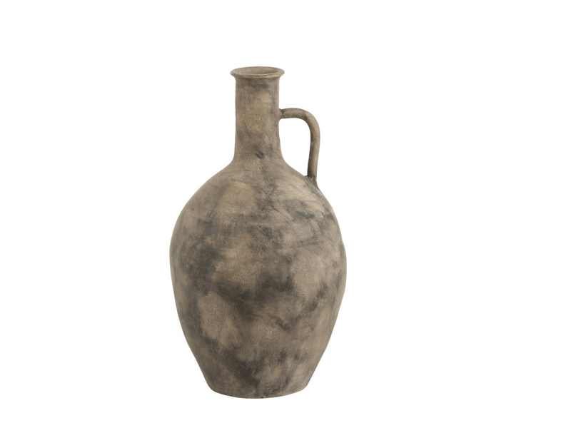 Vase décoTachete Anse Ceramique Marron Gris Vase déco Tacheté Anse Céramique Marron Gris - poterie salon déco - Déco Nature et généreuse