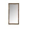 Miroir déco mural rectangle bois marron grand L