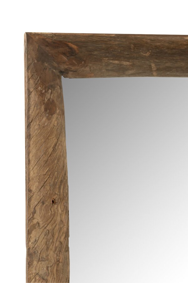 Miroir mural rectangle bois marron grand (2)