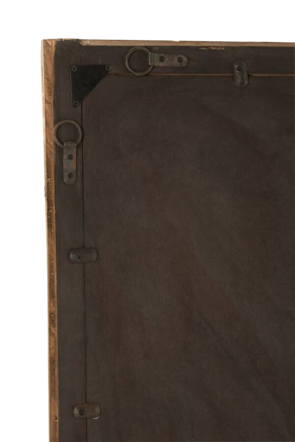 Miroir mural rectangle bois marron grand (4)