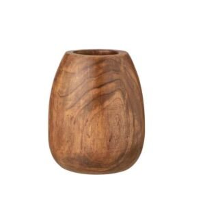 Pot brun bois déco maison, déco vase fleur