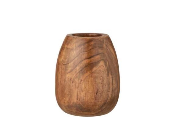 Pot brun bois déco maison, déco vase fleur