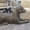 Labrador chien déco résine marron sculpture statue (1) Labrador chien déco résine marron sculpture statue (1)