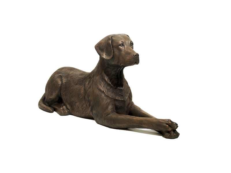 Sculpture statue chien labrador couché marron en céramique déco (1) Sculpture statue chien labrador couché marron en céramique déco - Oeuvre d'art déco - Décoration de salon - Décoration d'intérieure - Sculpture ornement - Maison feng shui - Cadeau déco