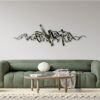 Tableau sculpture inox Signature relief déco mural design (2) Tableau sculpture inox Signature relief déco mural design (2)