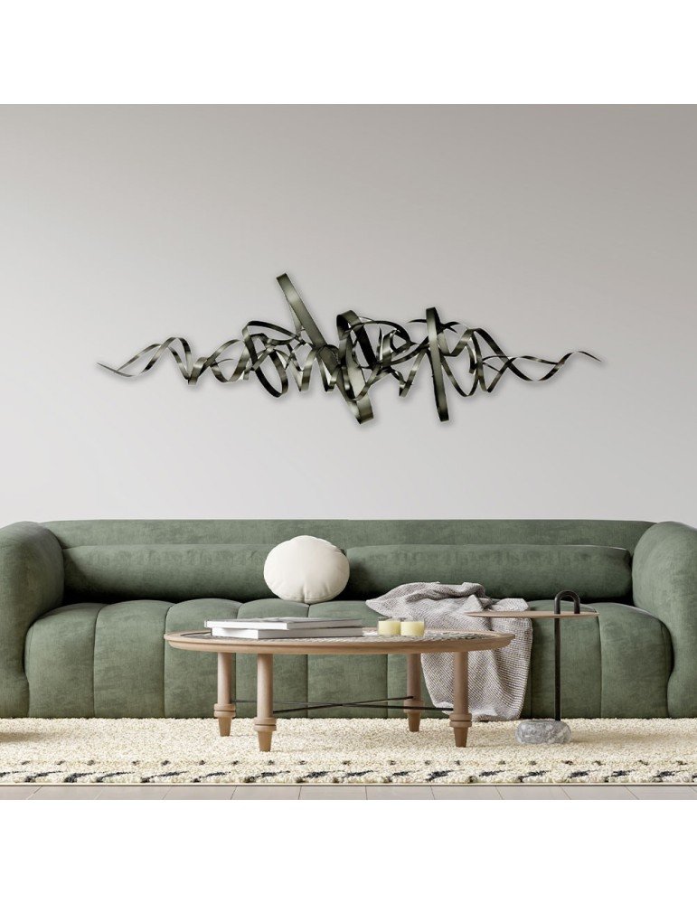 Tableau sculpture inox Signature relief déco mural design (2) Tableau sculpture inox Signature relief déco mural design (2)