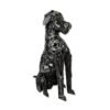 sculpture metal inox chien assis déco industrielle soudure (1) sculpture métal inox chien assis déco industrielle soudure - Œuvre d'art - Décoration d'intérieure - Sculpture ornement - Maison feng shui - Cadeau déco